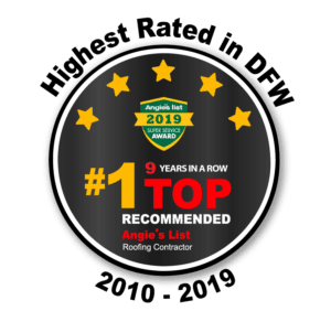 Angie's List "Top Roofing Contractor" Badge