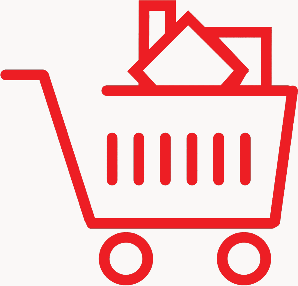 shopping cart with packages